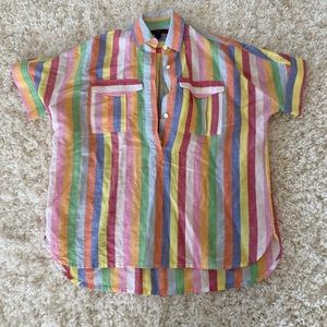 J. Crew Multicolored Button Up